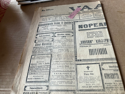 VAASA LEHTI 21.10.1919