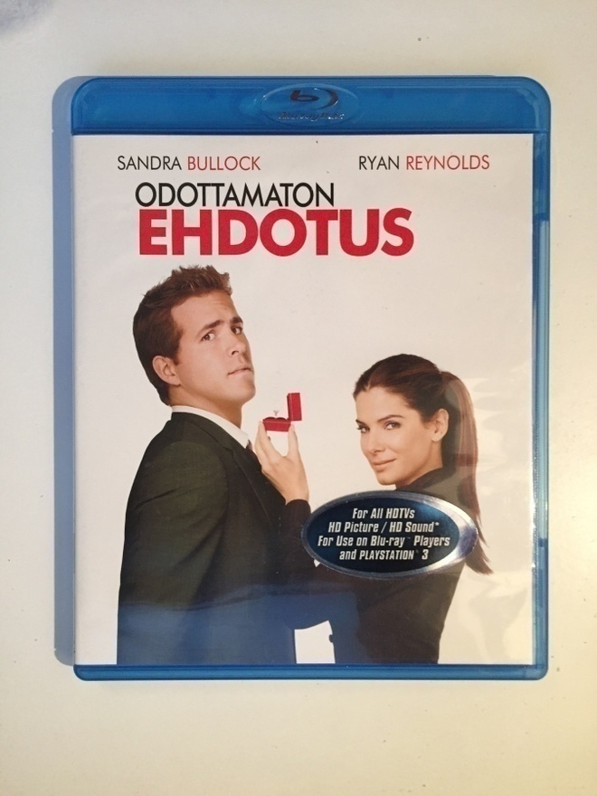 Odottamaton ehdotus (Blu-ray) Sandra Bullock, Ryan Reynold
