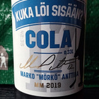 Kuka löi sisään? Marko Mörkö Anttila Cola pullo Olvi MM 2019 - pikkukuva 3