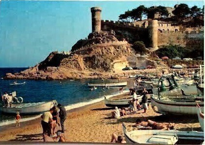 Espanja Tossa de Mar Linna ja hiekkaranta