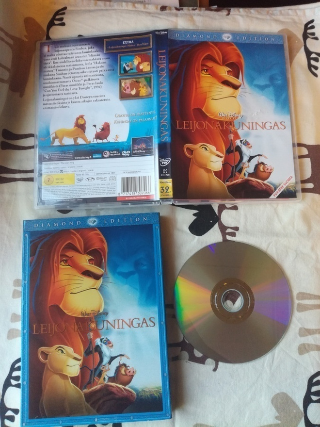 Leijonakuningas (DVD, Lion King, Disney)