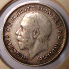 Britania. 3 pence 1918. Hopea. - pikkukuva 2