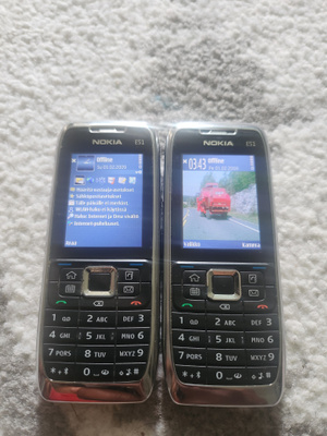 2kpl Nokia E51 puhelinta