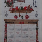 Kalenteripyyhe vuosi 1986 keittiöaihe - pikkukuva 1