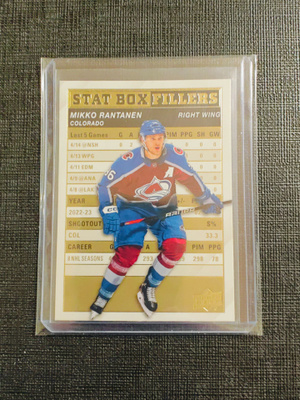 Mikko Rantanen - 23-24 UD Stat Box Fillers Gold