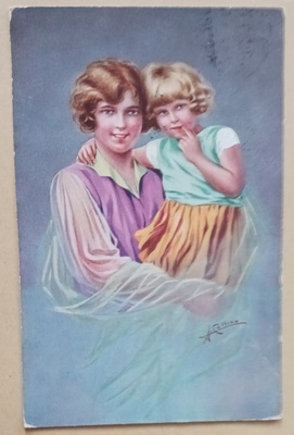 A. Collino: Äiti tytär sylissään, p. 1933