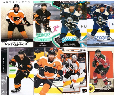 8 x JAKUB VORACEK Flyers, Blue Jackets, Halifax