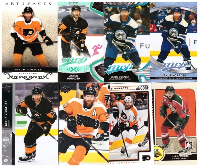 8 x JAKUB VORACEK Flyers, Blue Jackets, Halifax