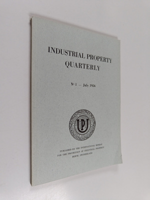 Industrial property quarterly Nr. 1 - January 1956