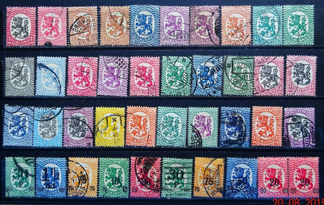 SUOM 38. " SAARINEN " HYVÄ 40 KPL ERÄ V. 1917-1928...