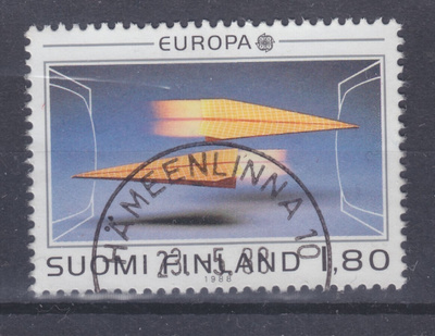 1988 Europa cept 1,8 mk. loistoleimalla.