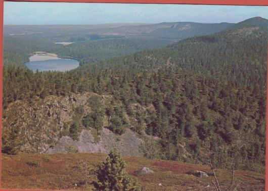 Kuusamo näkymä Rukatunturilta