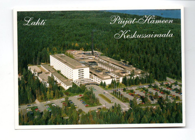 Lahti: Ilmakuva keskussairaalasta