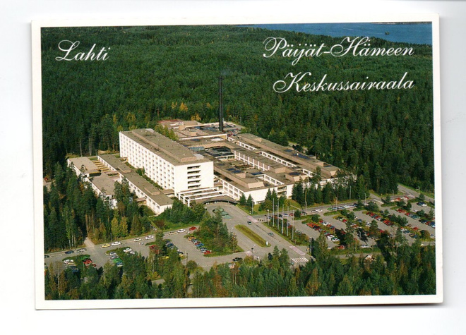 Lahti: Ilmakuva keskussairaalasta