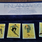Finlandia 95. Vihko jossa Urheilupinssit 4 kpl. Vihon koko - - pikkukuva 5