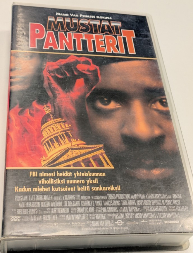 Mustat Pantterit (VHS) "Panther" Mario Van Peebles