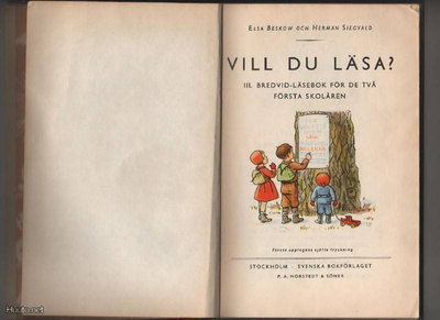 Beskow & Siegvald: Vill du läsa? 3, Norstedt 1950, sid, K3