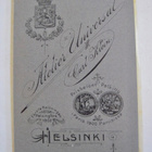 CDV Valokuva Nuori Nainen UPEA Asu Hattu 1900-l Helsinki - pikkukuva 2