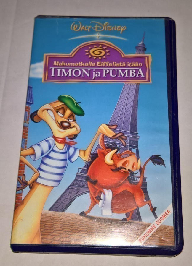 WALT DISNEY TIMON JA PUMBA MAKUMATKALLA EIFFELISTÄ ITÄÄN VHS