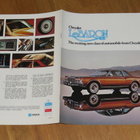 1978 Chrysler Le Baron esite - KUIN UUSI - 8 sivua - pikkukuva 1