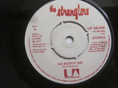 The Stranglers: Go Buddy Go 7" single 1977 Punk