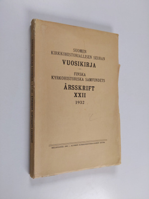 Suomen kirkkohistoriallisen seuran vuosikirja 1932