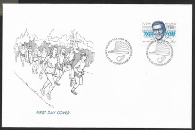 Lauri Pihkala 1988 FDC (LAPE 1033)