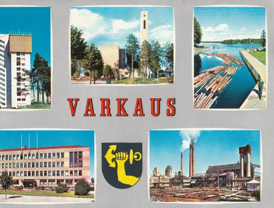 Varkaus, vaakuna sommitelma väri p110