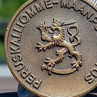 Upseeri merkki. Kullanvärinen solki. Siisti nauha. - pikkukuva 4