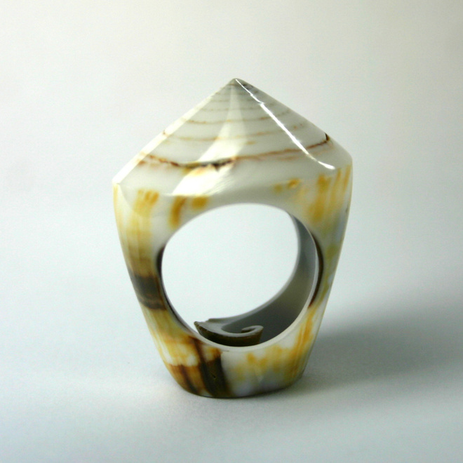 4D sormus spiraali Conch kärki 39.5 mm / 93.64 ct (+ 1 kpl)