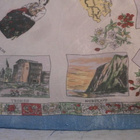 Huivi 8. Vanha matkamuistohuivi Norjasta, vintage, silkkiä - pikkukuva 5