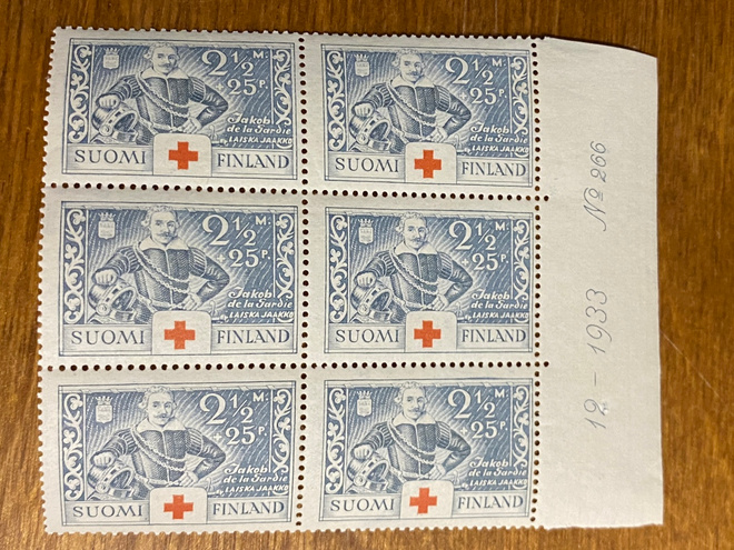 PR 1934 2 1/2MK+25PEN NUMERO KUUSILO**
