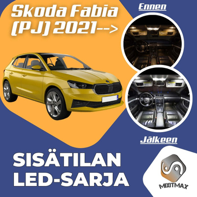 Skoda Fabia (PJ) Sisätilan LED-sarja 7-osainen