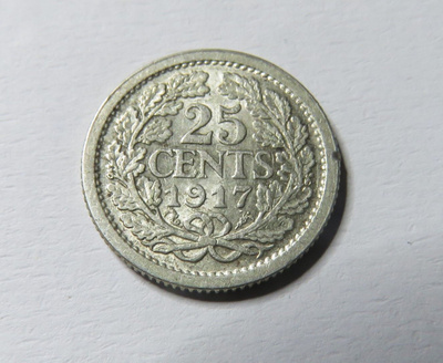 Alankomaat 25 cents 1917