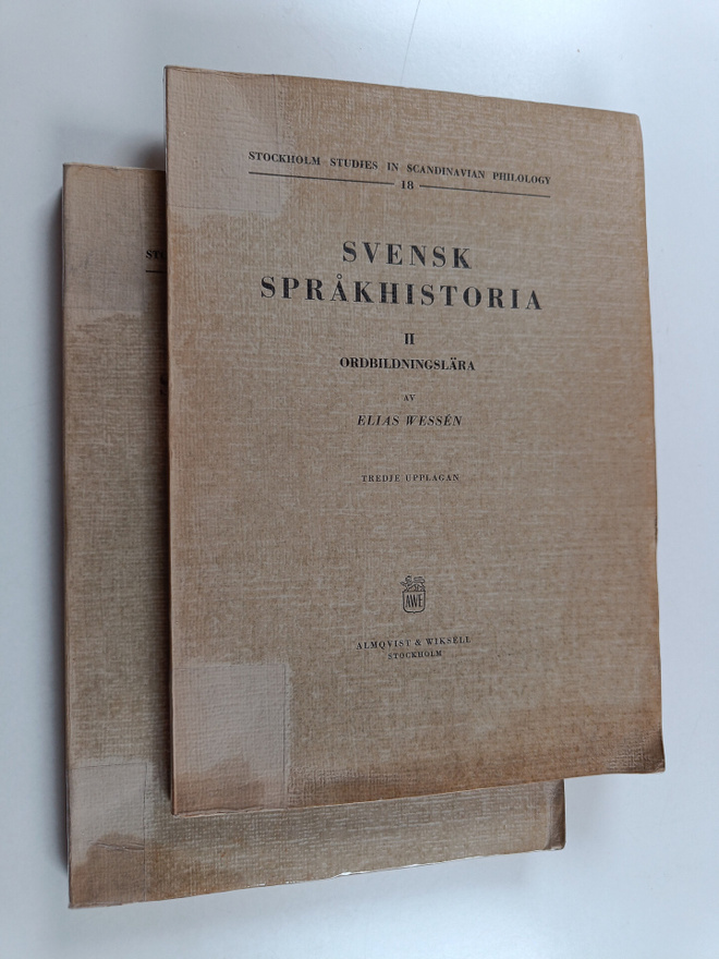 Elias Wessen : Svensk språkhistoria, 1-2 - Ljudlära och o...