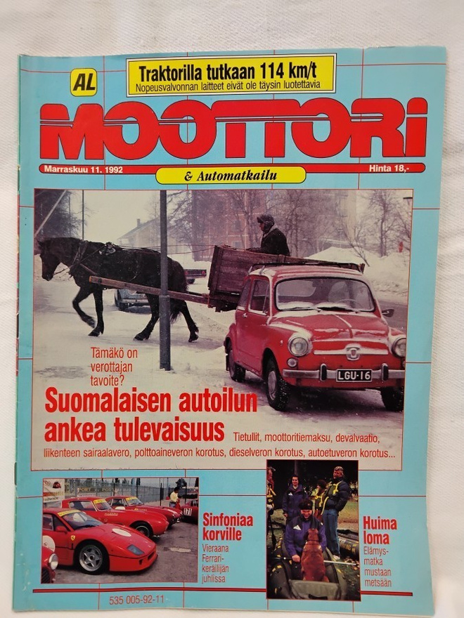 Moottori & automatkailu No 11 marraskuu 1992