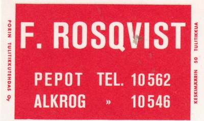 Pepot, Alkrog, F. Rosqvist 2/11
