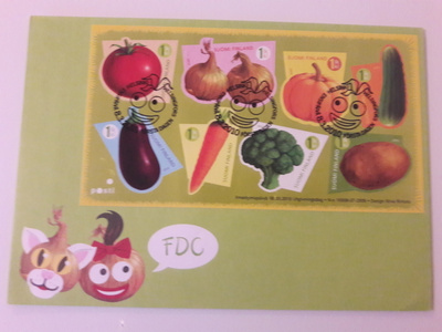 Ensipäiväkuori, FDC, Vihannekset 2010
