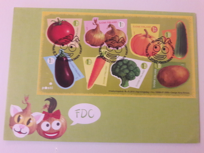 Ensipäiväkuori, FDC, Vihannekset 2010