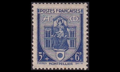 Ranska 548 ** Vaakuna Montpellier (1941)