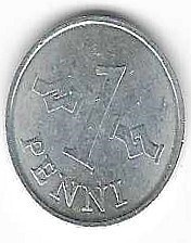 1971 1 PENNIN KOLIKKO KÄYTETTY