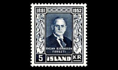 Islanti 283 ** President Björnsson 5 kr (1952)