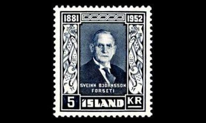 Islanti 283 ** President Björnsson 5 kr (1952)
