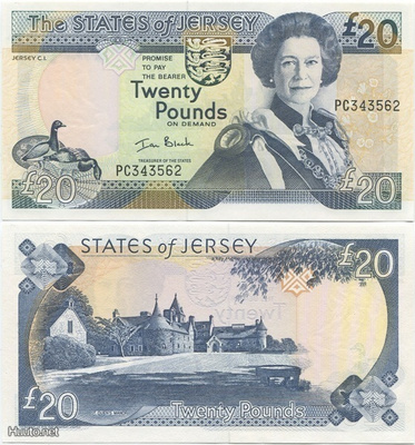 Jersey 20 Pounds 2000 (P-29) UNC QEII