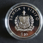 Olympia Samoa 2004 Uimahyppy 10$ Ag - pikkukuva 2
