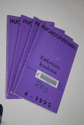 Nuorisotutkimus 1-4/1995 (vuosikerta)
