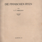 Sirelius: Die finnischen Ryen, Statsrådet 1924, nid., K3 - pikkukuva 1