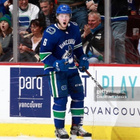 Brock Boeser #6 Vancouver Canucks game worn -pelipaita - pikkukuva 1