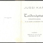 Taidenäyttelyn myyntiluettelo 1942 - Jussi Kari - pikkukuva 1