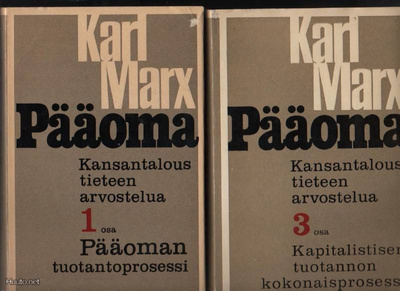 Marx, Karl: Pääoma 1 - 3, Moskova Edistys 1974-76, skp., K3